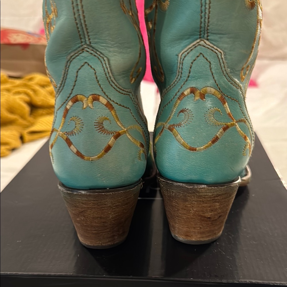 Floral Embroidered Cowboy Boots - image 6